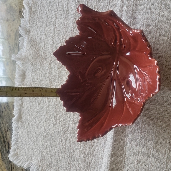 HP!!🎉🎉VIETRI rusty color autumn small grape leaf bowl🇮🇹 NWOT - Picture 6 of 6